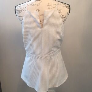 EUC Banana Republic cream/black blouse
